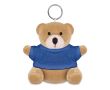Porte-clés publicitaire avec ours en peluche couleur  bleu