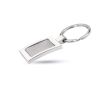 Porte-clés publicitaire chromé couleur  argenté brillant