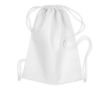 Sac à cordon en tissu \"non tissé\" couleur blanc