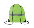 Sac à cordon personnalisé réfléchissant couleur Lime