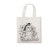 Sac à colorier avec feutres couleur blanc