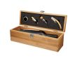 Set à vin personnalisé dans une boîte en bambou couleur  bois