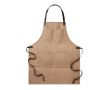 Tablier publicitaire avec poches couleur  taupe