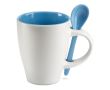 Tasse personnalisée avec cuillère de 250 ml couleur  bleu
