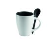 Tasse personnalisée avec cuillère de 250 ml couleur  noir