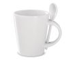 Tasse sublimation avec cuillère de 340ml couleur  blanc