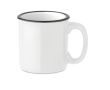 Tasses avec logo de style vintage 290ml couleur  blanc