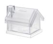 Tirelire personnalisée en forme de maison couleur  transparent