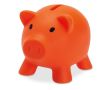 Tirelire publicitaire en forme de cochon couleur orange