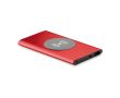 Chargeur sans fil et power Bank 400mAh couleur rouge