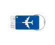 Porte étiquette pour bagage en aluminium couleur bleu roi