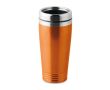 Tasse de voyage personnalisée en couleur couleur orange