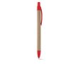 Stylo publicitaire en carton pas cher couleur rouge