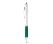 Un stylo classique avec un corps blanc couleur vert