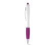 Un stylo classique avec un corps blanc couleur violet