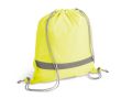 Sac à cordon personnalisable réfléchissant couleur jaune
