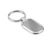 Porte-clé en métal gravé pour offrir couleur argenté mat
