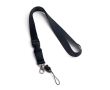 Tour de cou publicitaire avec mini cordon (2cm) couleur noir