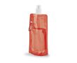 Gourde plastique personnalisable pliable couleur rouge
