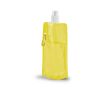 Gourde plastique personnalisable pliable couleur jaune