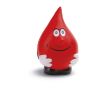 Balle anti-stress en forme de goutte de sang couleur rouge
