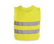 Gilet réfléchissant avec fermeture latéral pour enfants couleur jaune