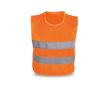 Gilet réfléchissant avec fermeture latéral pour enfants couleur orange