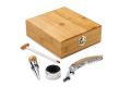 Set de vin en bambou 4 pièces couleur bois