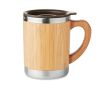 Mug isotherme publicitaire en bambou 300 ml couleur bois