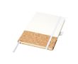 Carnet de notes personnalisé en liège couleur blanc