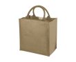 Sac toile de jute personnalisable avec soufflet couleur naturel