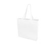 Sac coton personnalisable pas cher avec soufflet couleur blanc