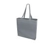 Sac coton personnalisable pas cher avec soufflet couleur gris