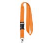 Lanyards personnalisés avec boucle détachable color orange