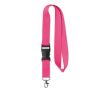 Lanyards personnalisés avec boucle détachable color rose