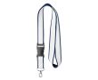 Lanyard personnalisé avec boucle détachable color bleu