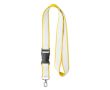 Tour de cou en satin personnalisable color jaune