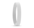 Bracelet plastique personnalisé en bas-relief couleur blanc