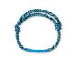 Bracelet corde personnalisable avec le logo couleur bleu ciel