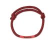 Bracelet corde personnalisable avec le logo couleur rouge