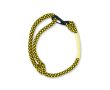 Bracelet en cordon avec clip de fermeture couleur jaune