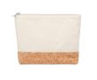 Trousse de toilette personnalisée en liège couleur beige