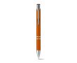 Stylo publicitaire avec des finitions métalliques couleur orange