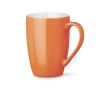 Tasse personnalisée moderne de 370 ml couleur orange