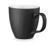 Mug publicitaire de couleur mate de 450 ml couleur noir