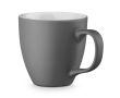 Mug publicitaire de couleur mate de 450 ml couleur gris