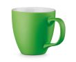 Mug publicitaire de couleur mate de 450 ml couleur vert clair