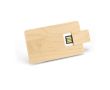 Carte USB en bois en forme de carte de crédit couleur bois clair