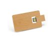 Carte USB en bois en forme de carte de crédit couleur bois foncé
