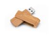 Jolie clé USB personnalisée en bambou couleur bois foncé